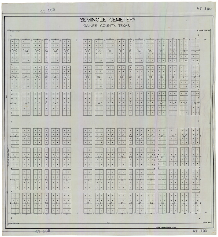 92690, Seminole Cemetery, Gaines County, Texas, Twichell Survey Records