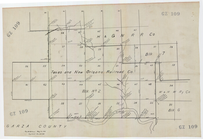 92702, [Texas and New Orleans Railroad Company, Block 2], Twichell Survey Records