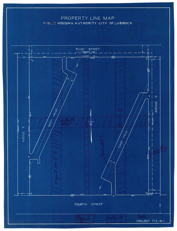 92707, Property Line Map, Public Housing Authority, Twichell Survey Records