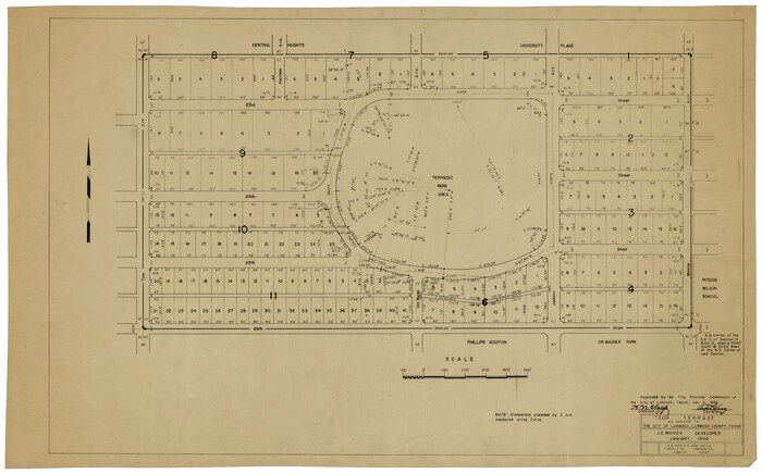 92712, Tech Terrace an Addition to The City of Lubbock, Twichell Survey Records