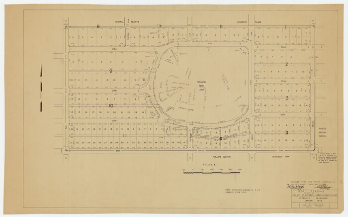92712, Tech Terrace an Addition to The City of Lubbock, Twichell Survey Records