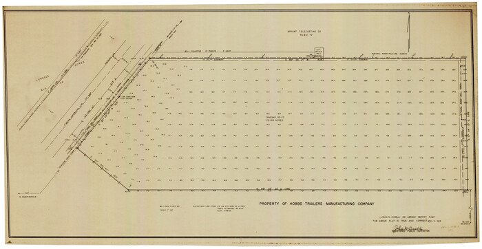 92733, Property of Hobbs Trailers Manufacturing Company, Twichell Survey Records