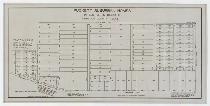 92771, Puckett Suburban Homes in Section 4, Block O, Twichell Survey Records
