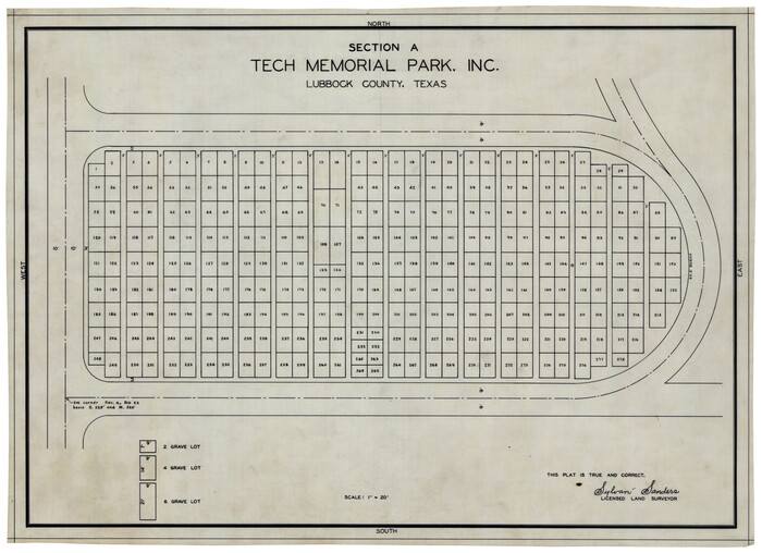 92785, Section A, Tech Memorial Park, Inc., Twichell Survey Records