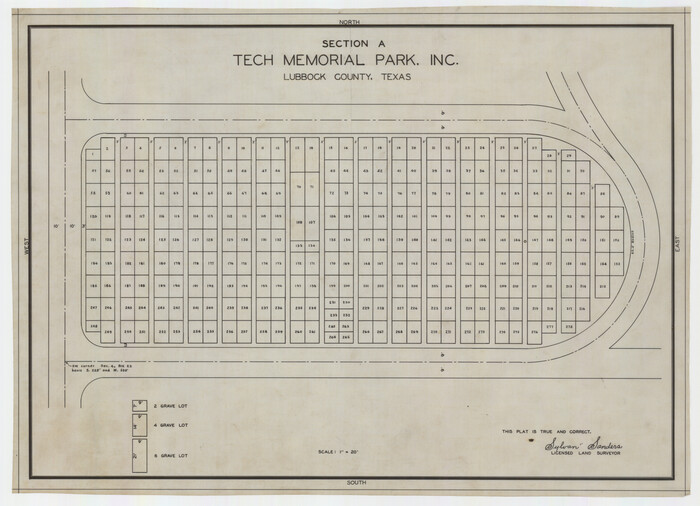 92785, Section A, Tech Memorial Park, Inc., Twichell Survey Records