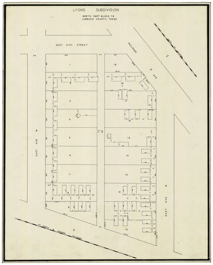 92795, Lyons Subdivision North Part Block 79, Twichell Survey Records