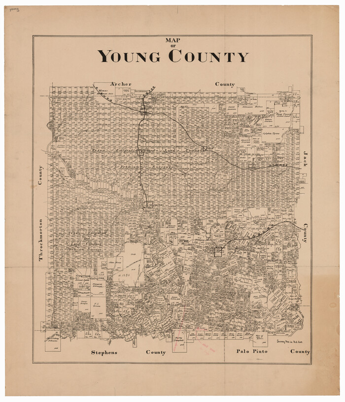 92803, Map of Young County, Twichell Survey Records
