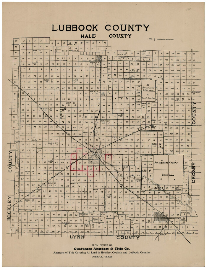 92807, Lubbock County, Twichell Survey Records