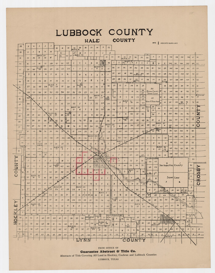 92807, Lubbock County, Twichell Survey Records