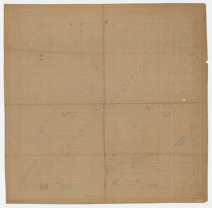 92812, [Plat map showing mostly Overton Addition], Twichell Survey Records