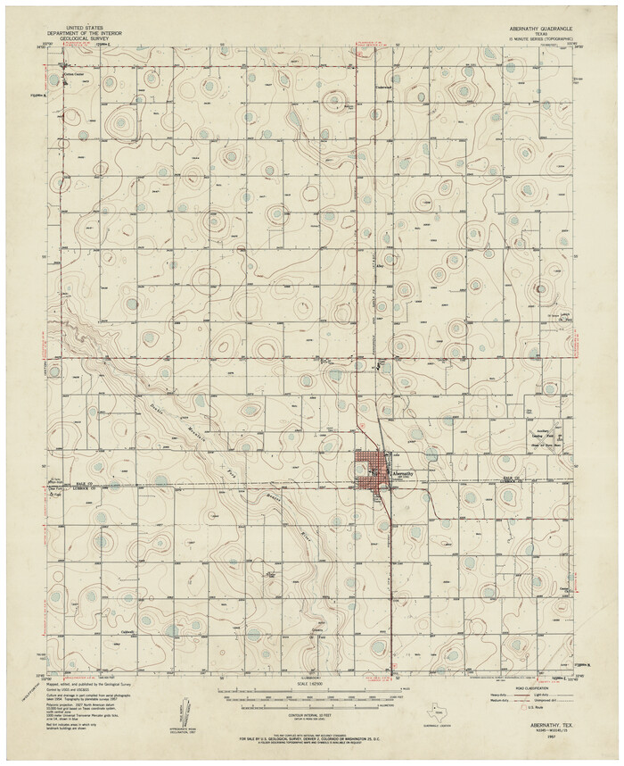 92813, Abernathy Quadrangle, Twichell Survey Records