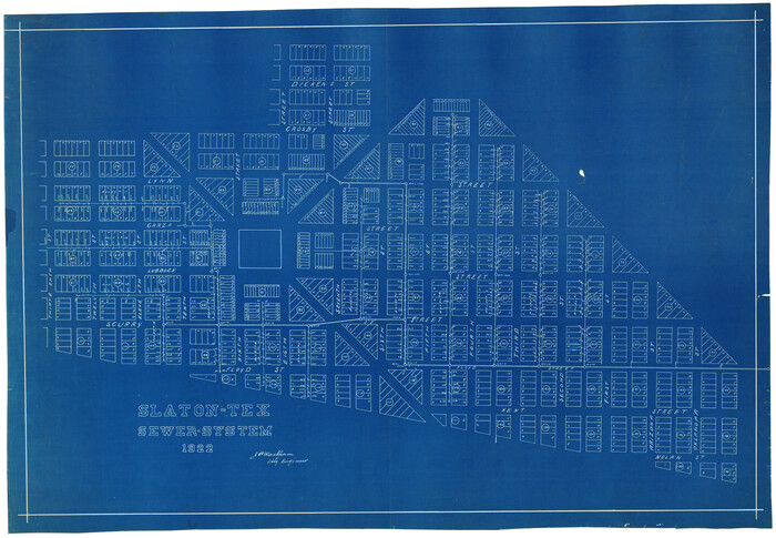 92819, Slaton-Tex Sewer System, Twichell Survey Records