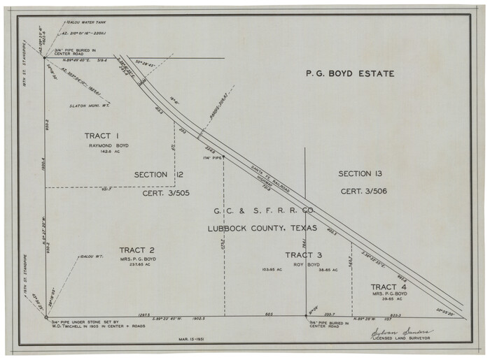 92837, G.C. & S.F. R.R.Co., Twichell Survey Records