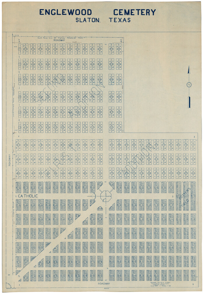 92838, Englewood Cemetery Slaton, Texas, Twichell Survey Records