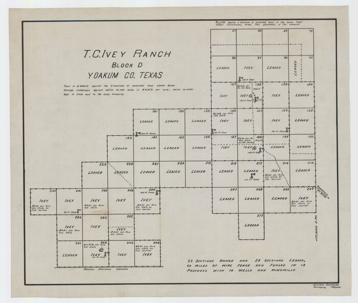 92846, T. C. Ivey Ranch Block D, Twichell Survey Records
