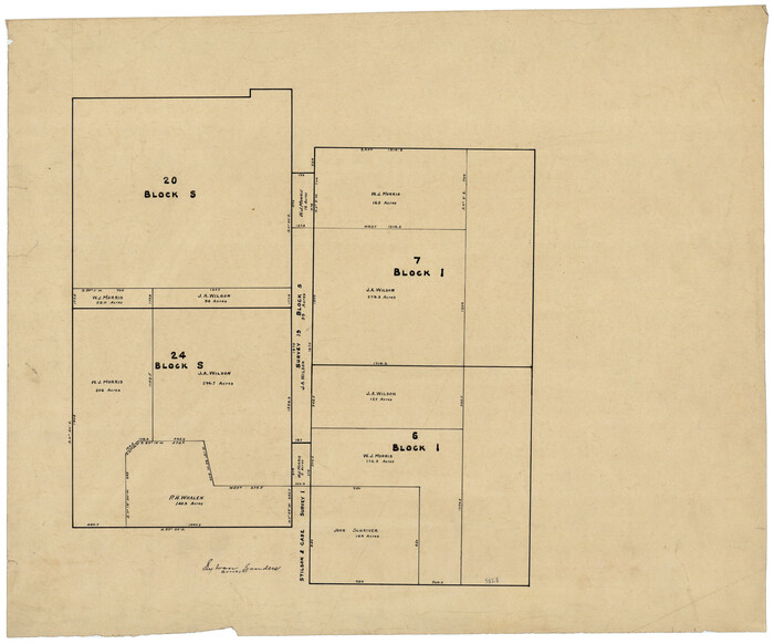 92851, [Block S Sections 20 and 24, Block I Sections 6 and 7], Twichell Survey Records