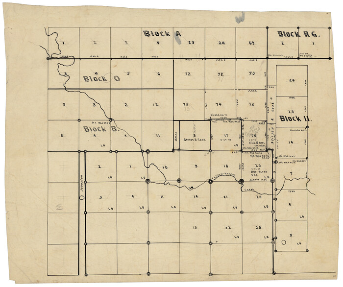 92861, [Blocks A, RG, O, B and 11], Twichell Survey Records