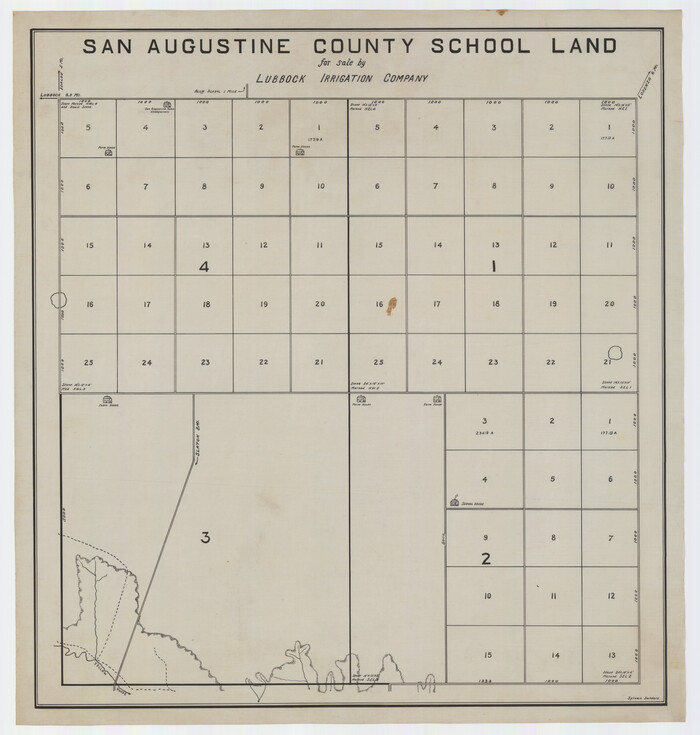 92874, San Augustine County School Land for sale by Lubbock Irrigation Company, Twichell Survey Records