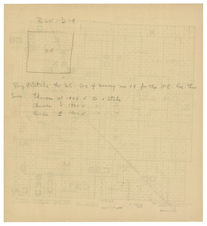 92888, Map of Terry County, Twichell Survey Records