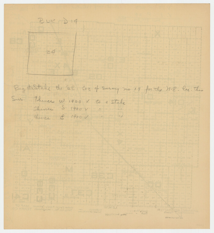 92888, Map of Terry County, Twichell Survey Records