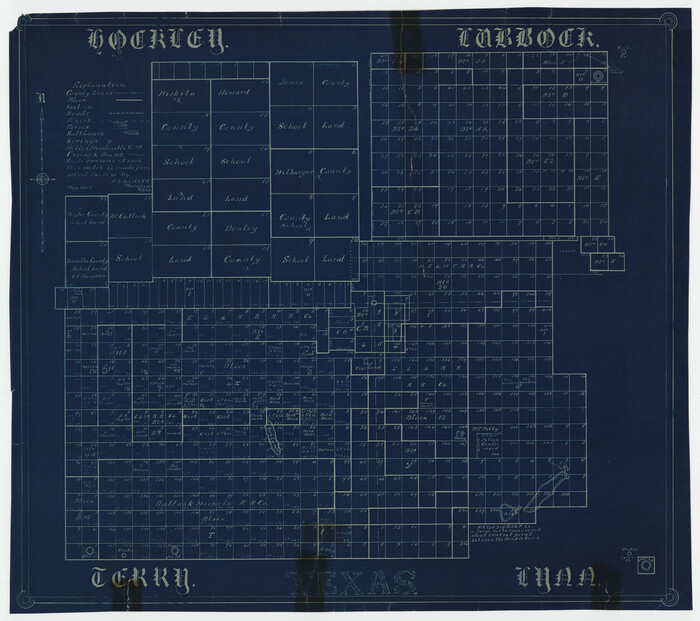 92889, [Hockley, Lubbock, Terry and Lynn Corner], Twichell Survey Records
