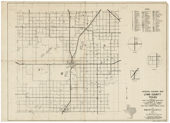 92901, General Highway Map Lynn County, Twichell Survey Records