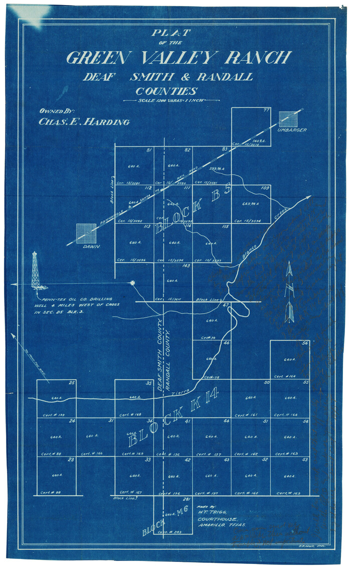 92909, Plat of Green Valley Ranch, Twichell Survey Records