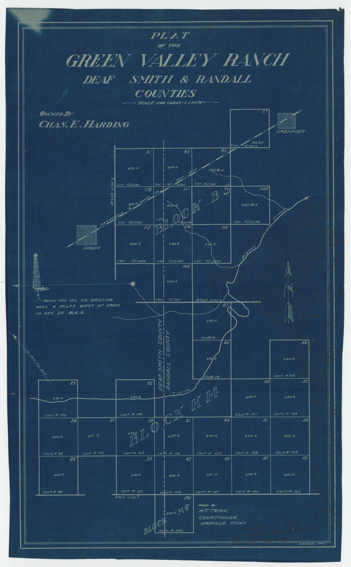 92909, Plat of Green Valley Ranch, Twichell Survey Records