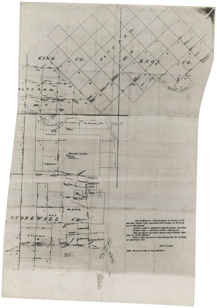 92916, [King, Knox & Stonewall Counties], Twichell Survey Records