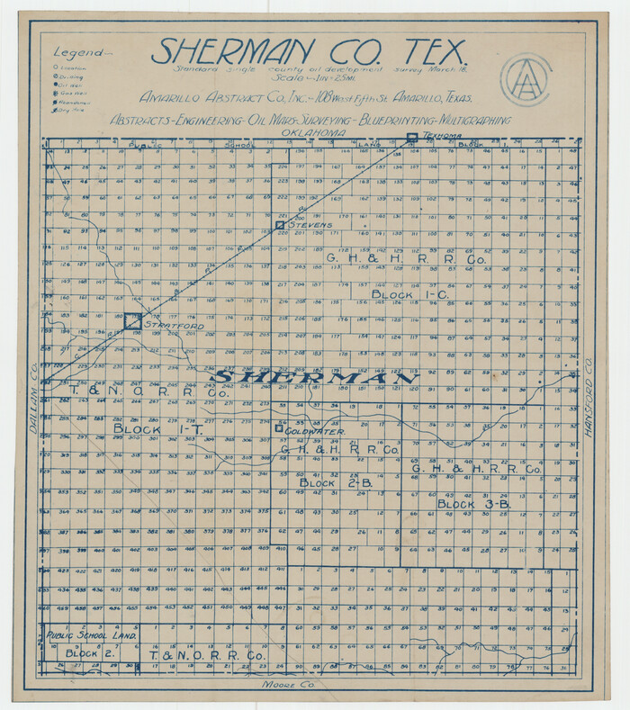 92919, Sherman County, Twichell Survey Records
