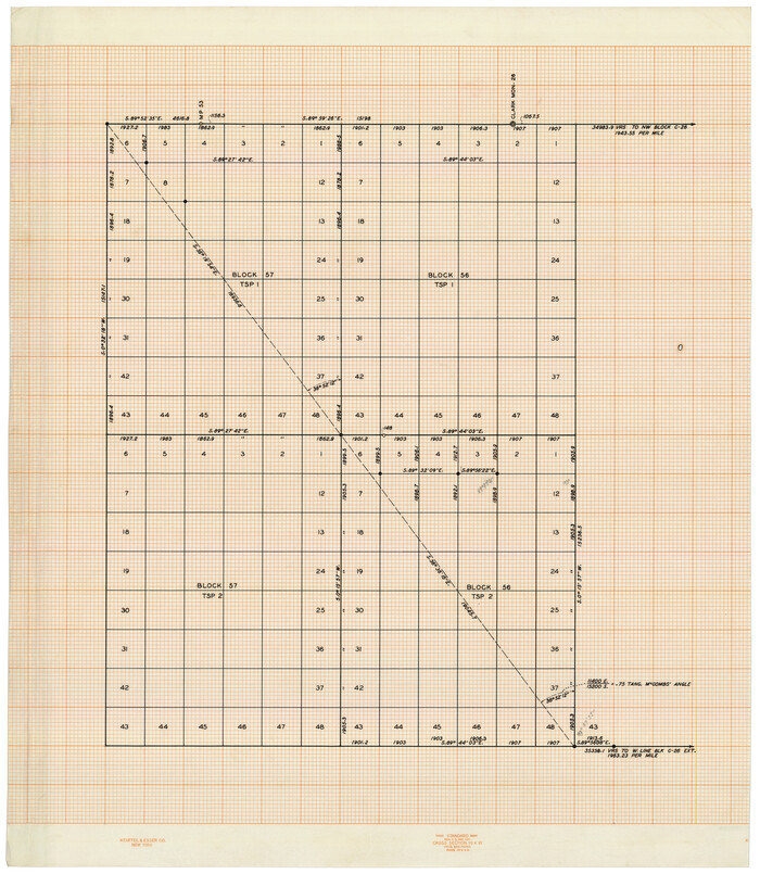 92927, [Townships 1 & 2, Blocks 56, 57], Twichell Survey Records