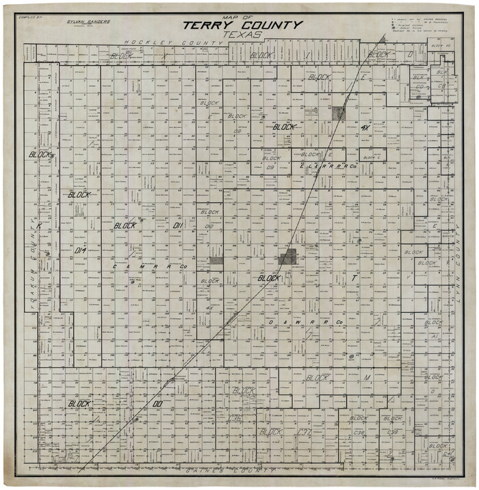 92933, Map of Terry County, Twichell Survey Records