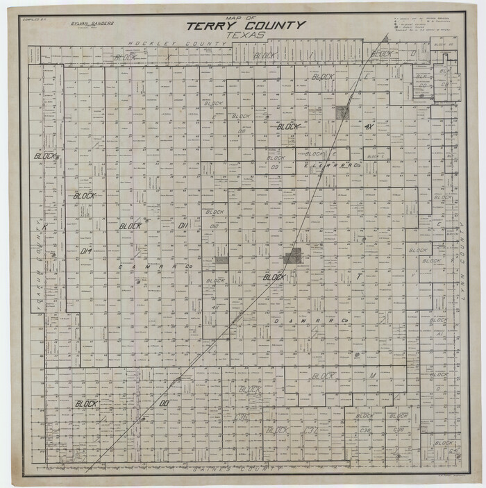 92933, Map of Terry County, Twichell Survey Records