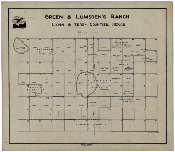 92946, Green & Lumsden's Ranch, Twichell Survey Records