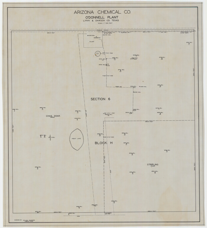 92947, Arizona Chemical Co. O'Donnell Plant, Twichell Survey Records