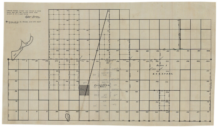 92951, [Block 1 Showing County Seat], Twichell Survey Records