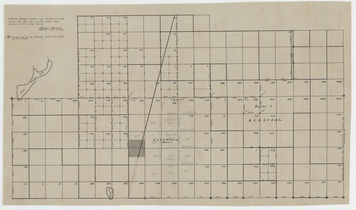92951, [Block 1 Showing County Seat], Twichell Survey Records