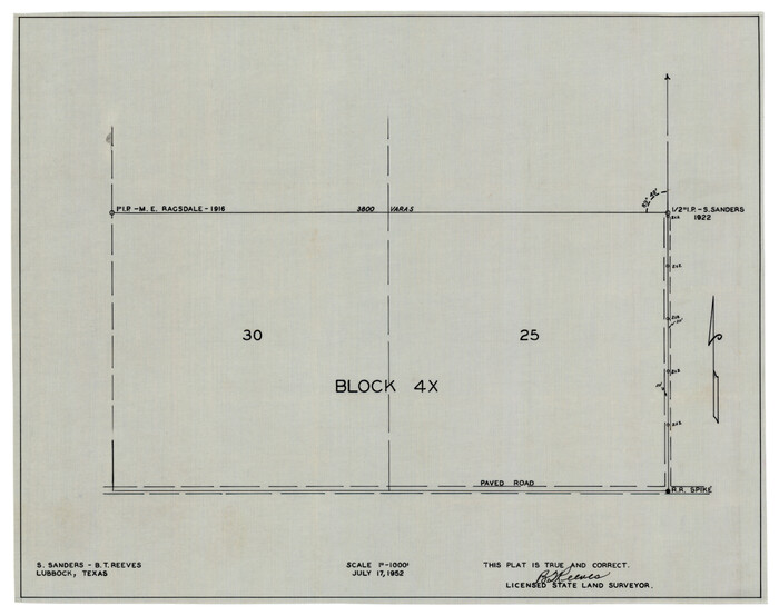 92955, [Block 4X], Twichell Survey Records