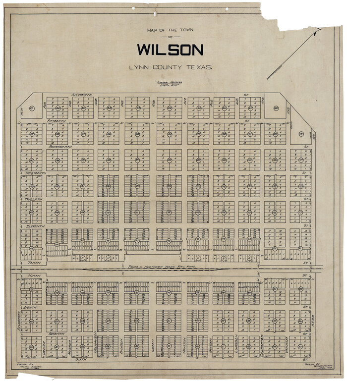 92958, Map of the Town of Wilson, Twichell Survey Records