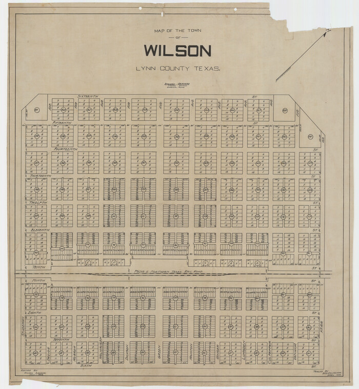 92958, Map of the Town of Wilson, Twichell Survey Records