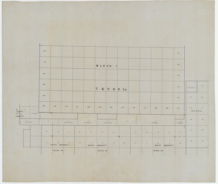 92963, [T.& P.R.R.Co., Block 1], Twichell Survey Records