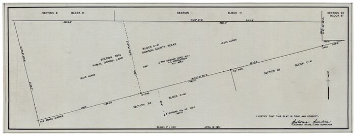 92967, [Section 35 1/2, Block C-41], Twichell Survey Records