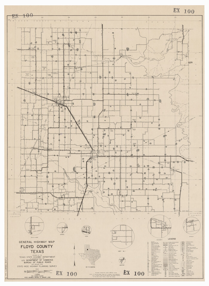 92973, General Highway Map, Floyd County, Texas, Twichell Survey Records