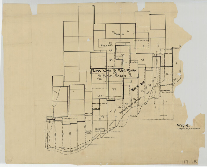 92974, [H. & T. C. Block  47, East Line and Red River RR. Co. Block Z and vicinity], Twichell Survey Records