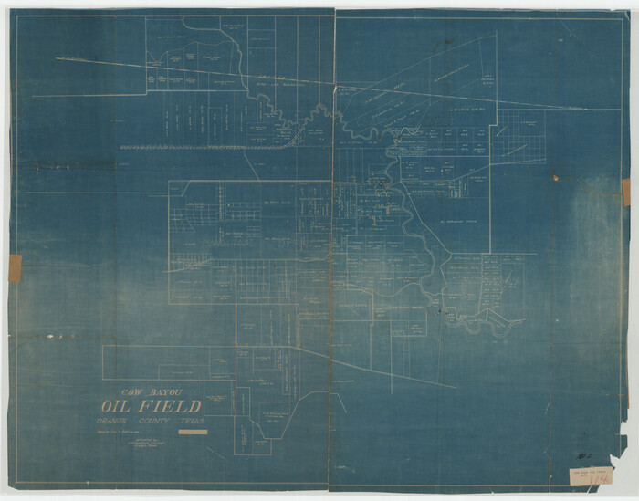 93016, Cow Bayou Oil Field, Orange County, Texas, Twichell Survey Records