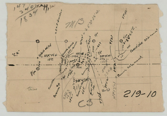 93047, Working Sketch in Randall and Swisher Cos., Twichell Survey Records