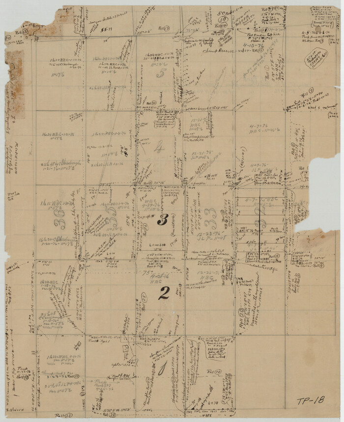 93054, [T. & P. Blocks 31-36, Townships 1N-5N], Twichell Survey Records