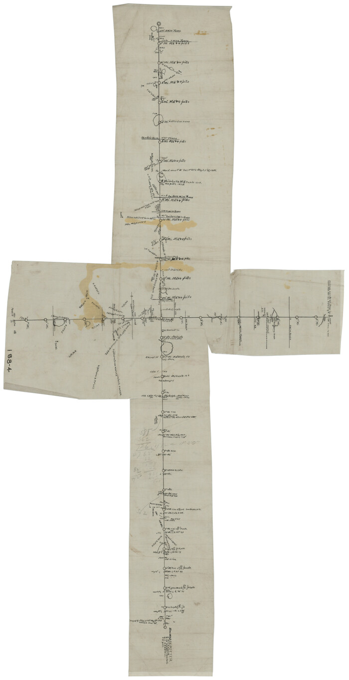 93060, [Sketch of common corner of Oldham, Potter, Deaf Smith and Randall Counties], Twichell Survey Records