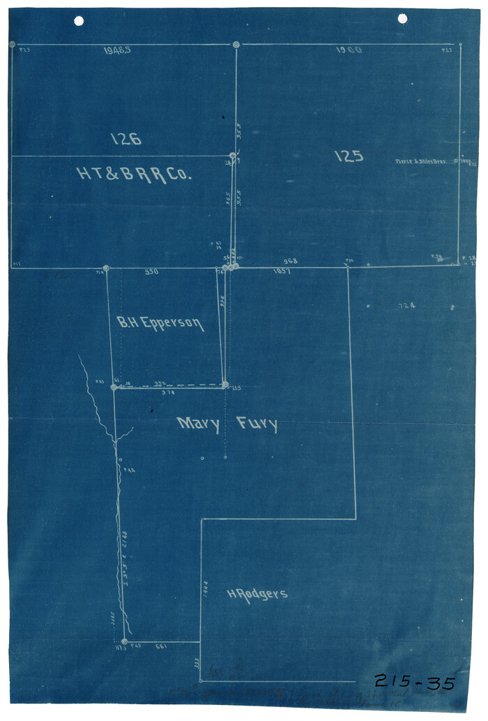 93068, [Mary Fury and B. H. Epperson surveys], Twichell Survey Records