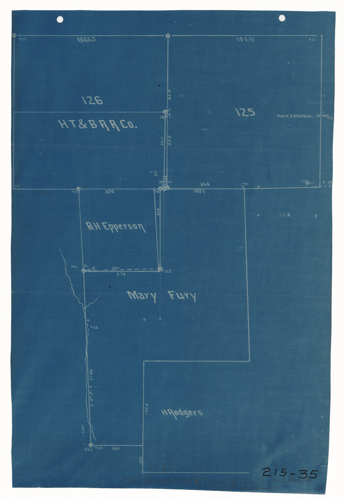 93068, [Mary Fury and B. H. Epperson surveys], Twichell Survey Records